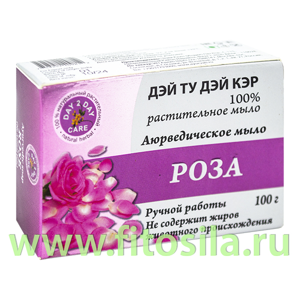 Мыло аюрведическое натуральное (Дэй Ту Дэй Кэр) Роза 100 гр
