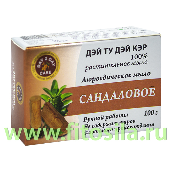 Мыло аюрведическое натуральное (Дэй Ту Дэй Кэр) Сандал 100 гр
