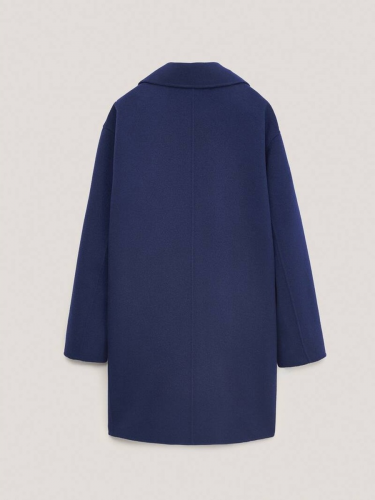Пальто Massimo Dutti 654 синий