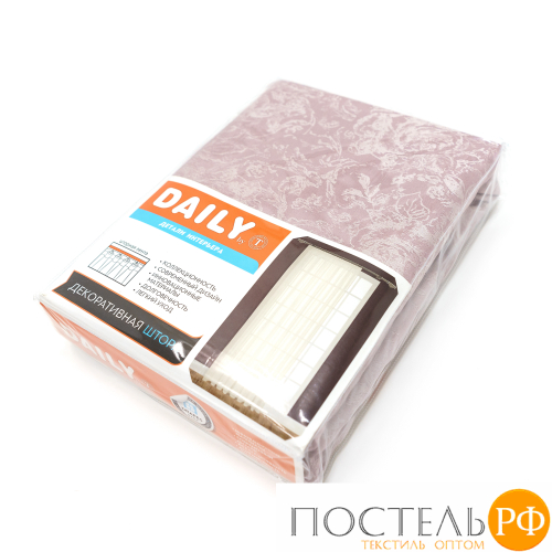 DAILY by T РОССИНИ роз. Штора на шт.ленте 200х270-1пр.,плстр.