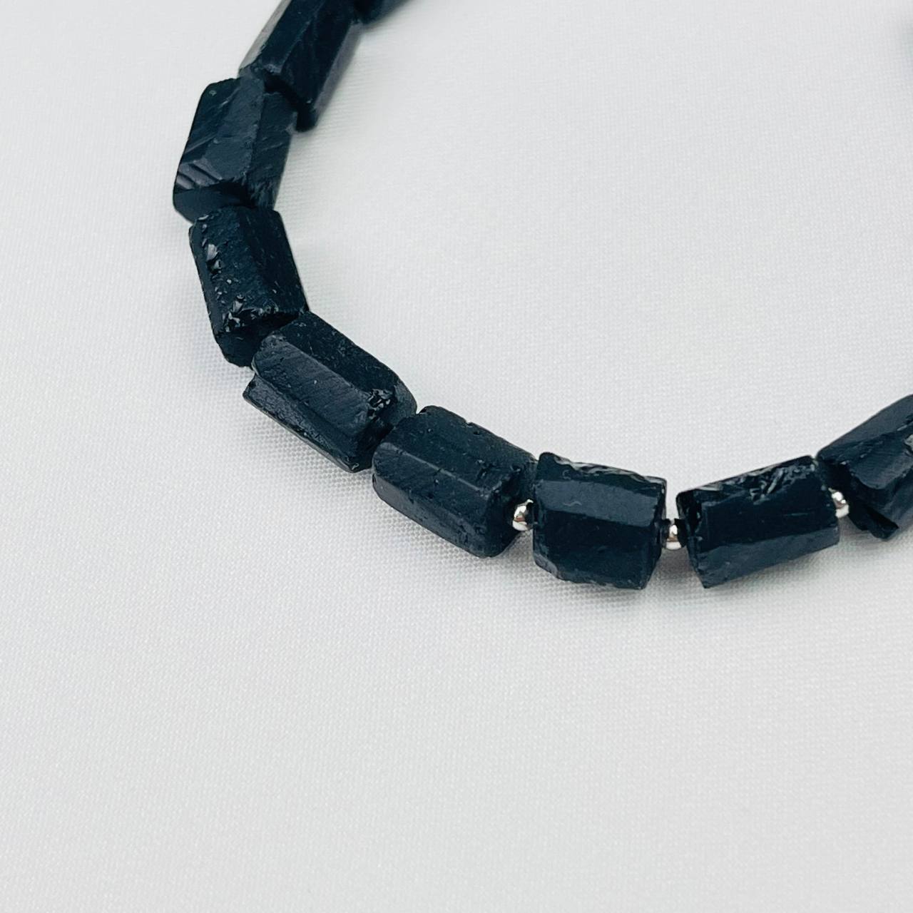 Радуга Самоцветов Браслет из черного Турмалина (Шерл)