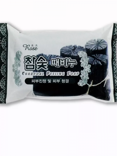 ROSE/ Мыло-пилинг с древесным углем Charcoal Peeling Soap 150 гр.