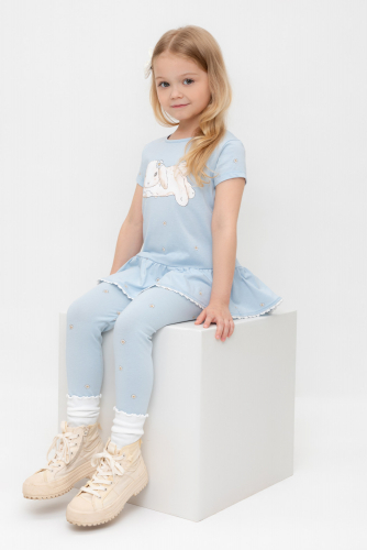 Crockid Брюки КР 4074-1 голубой, любимые ромашки к563 Crockid