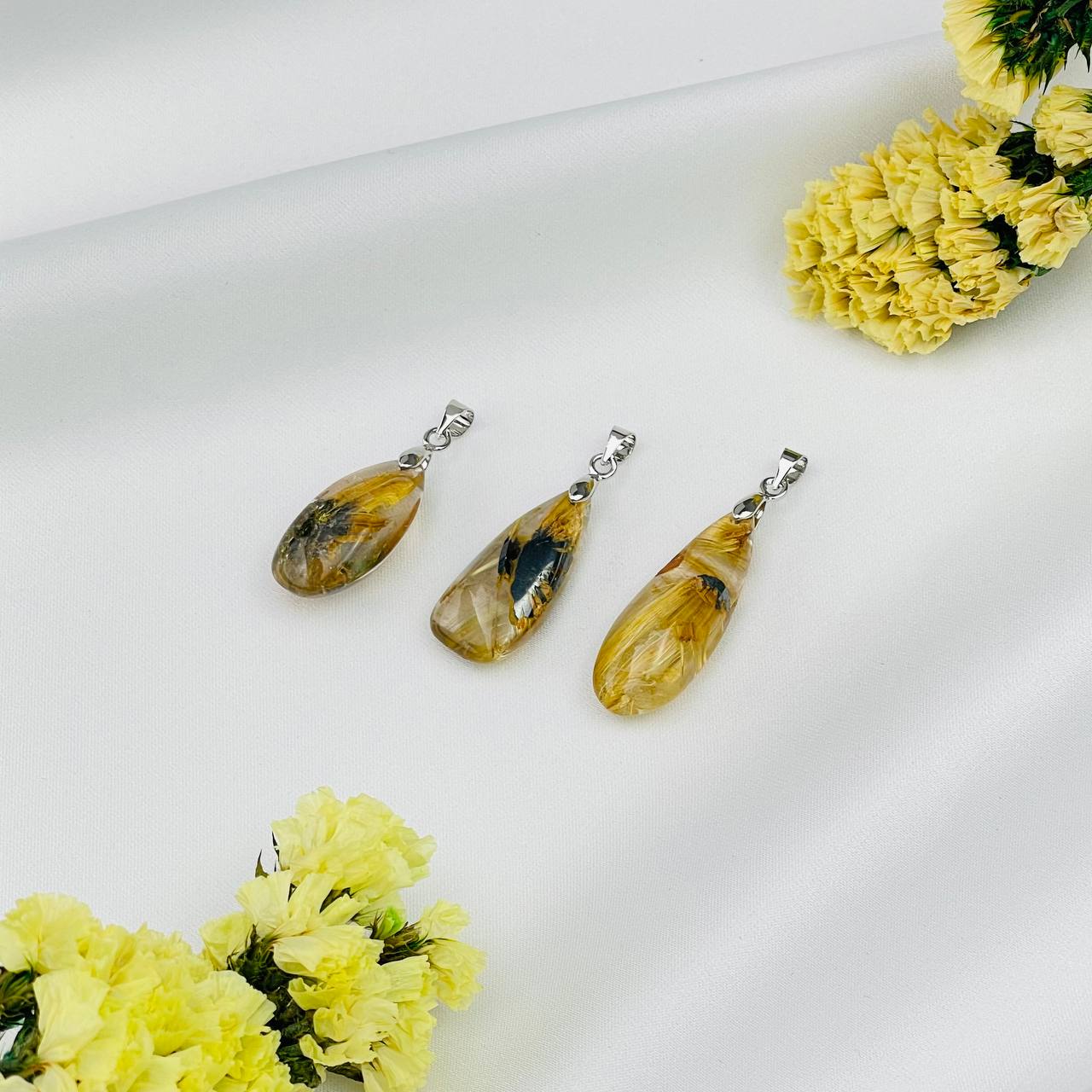 Радуга Самоцветов Кулон из Рутилового кварца (Волосатик)