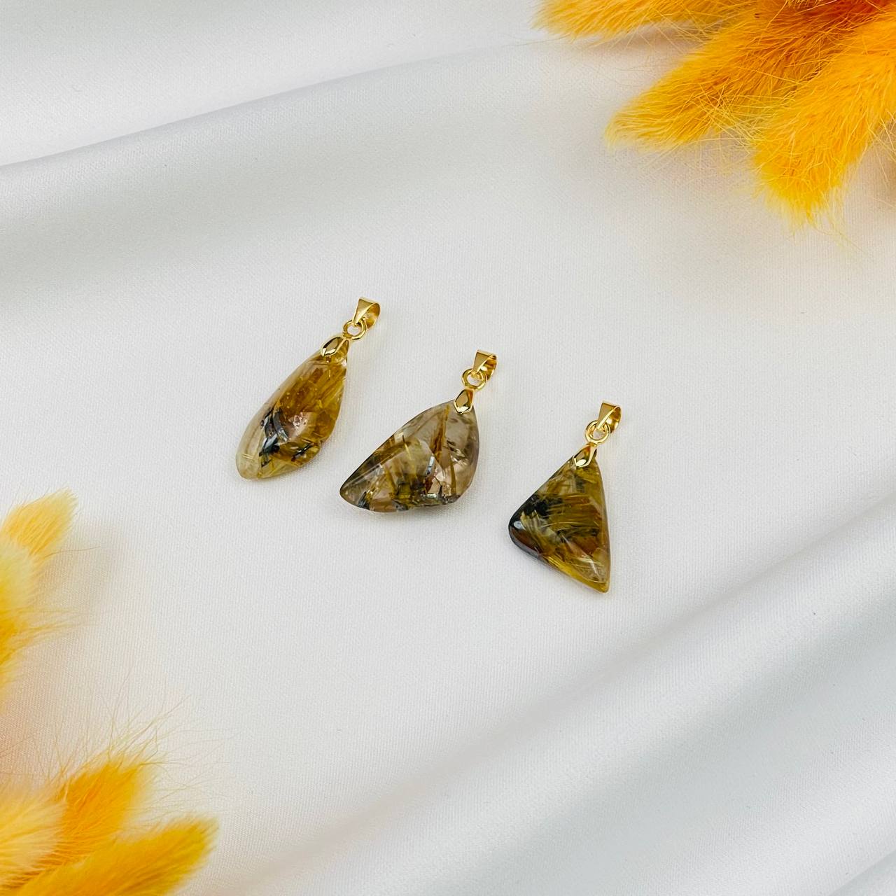 Радуга Самоцветов Кулон из Рутилового кварца (Волосатик)