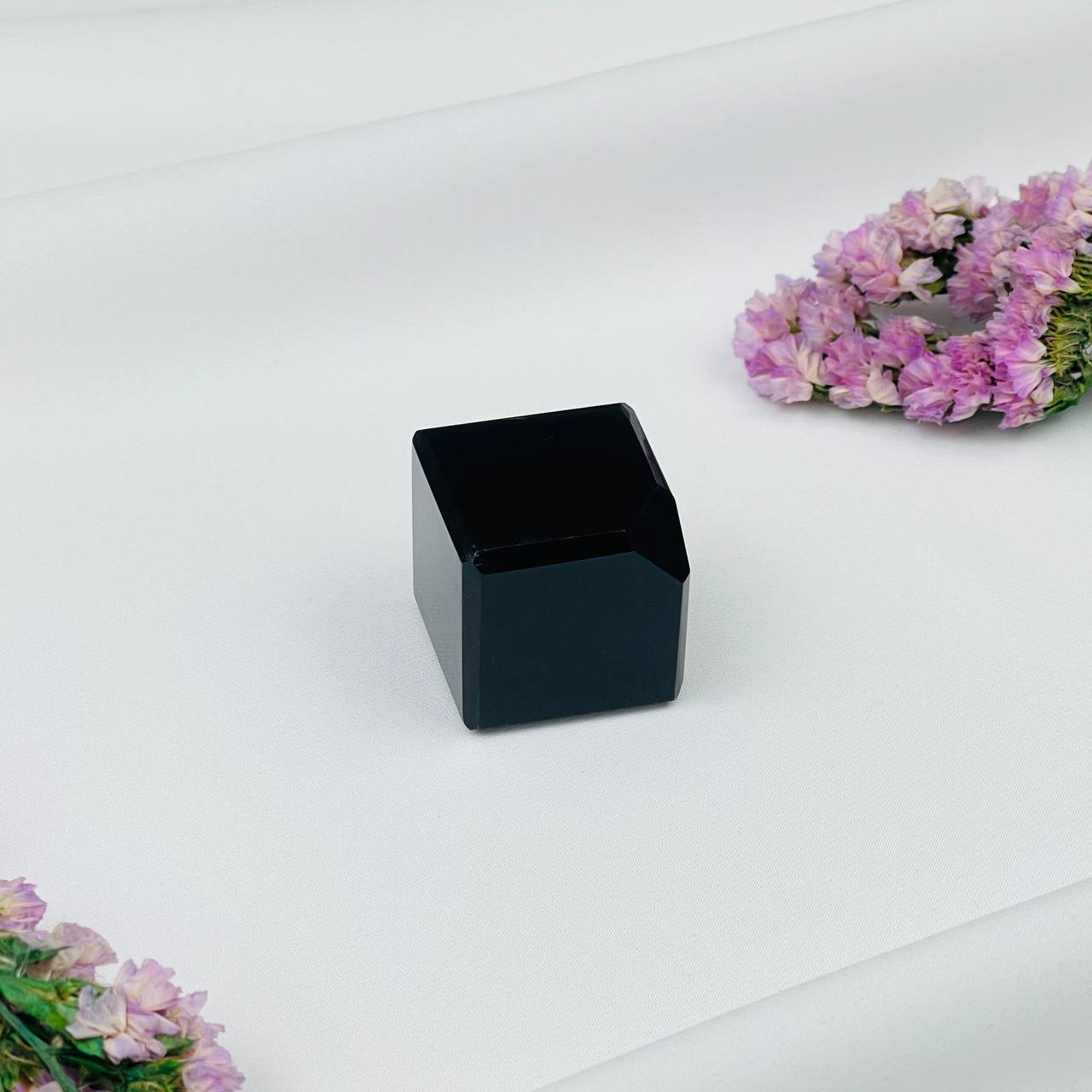 Радуга Самоцветов Куб на защиту в подарочной упаковке из Обсидиана