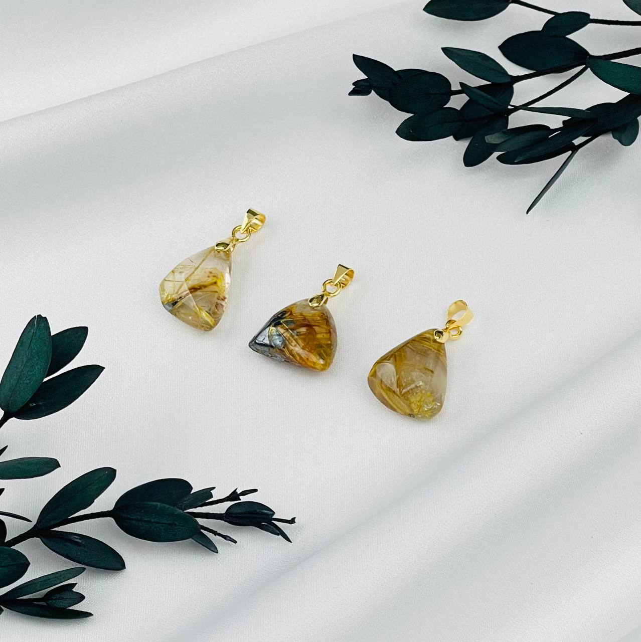 Радуга Самоцветов Кулон из Рутилового кварца (Волосатик)