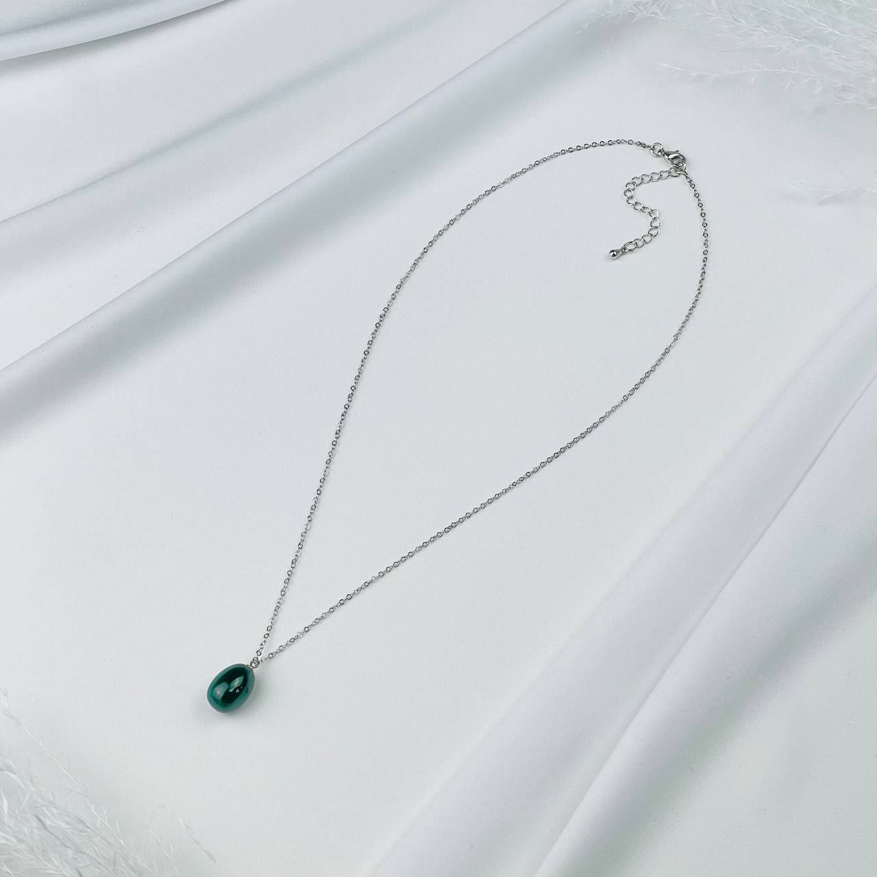 Радуга Самоцветов Кулон на цепочке из Малахита