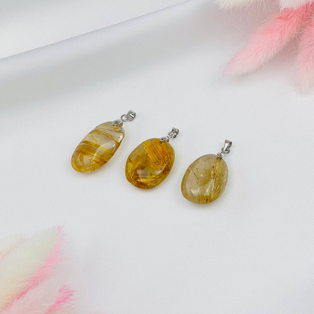 Радуга Самоцветов Кулон из Рутилового кварца (Волосатик)