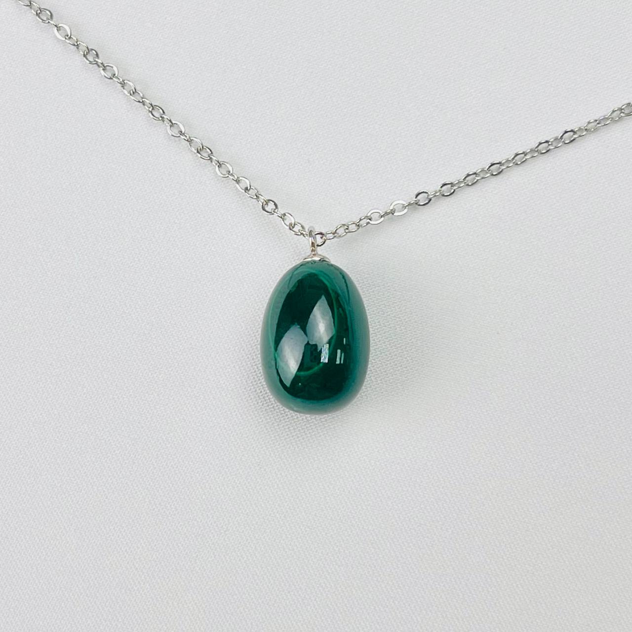 Радуга Самоцветов Кулон на цепочке из Малахита