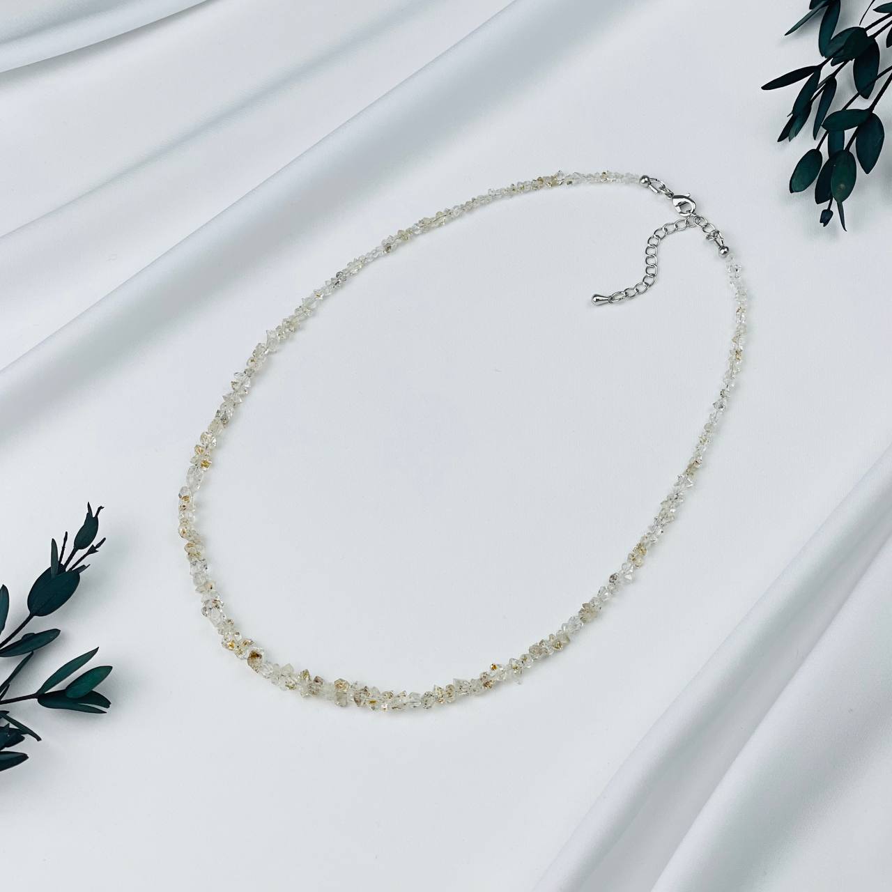 Радуга Самоцветов Колье из Херкимерского Алмаза