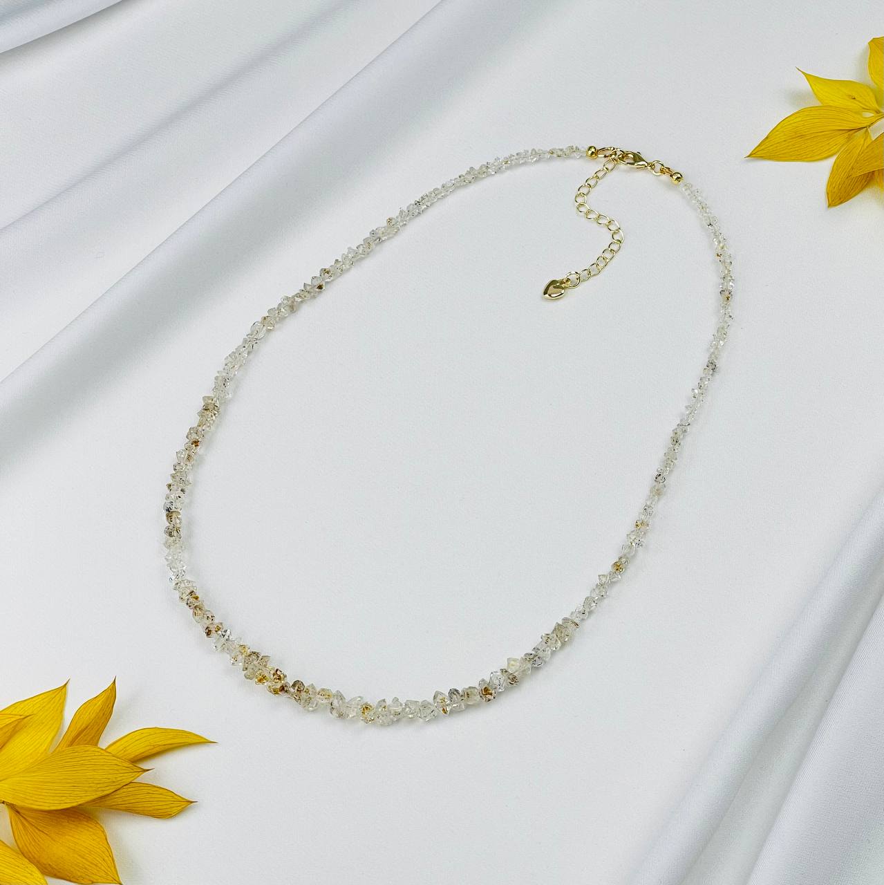 Радуга Самоцветов Колье из Херкимерского Алмаза