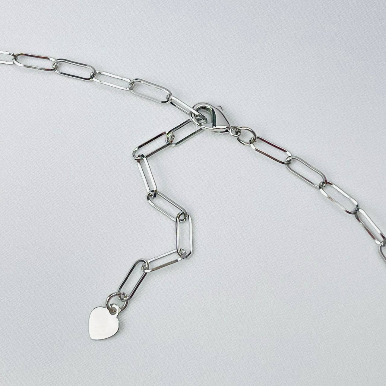 Радуга Самоцветов Колье на цепочке с Агатом, Говлитом и Яшмой