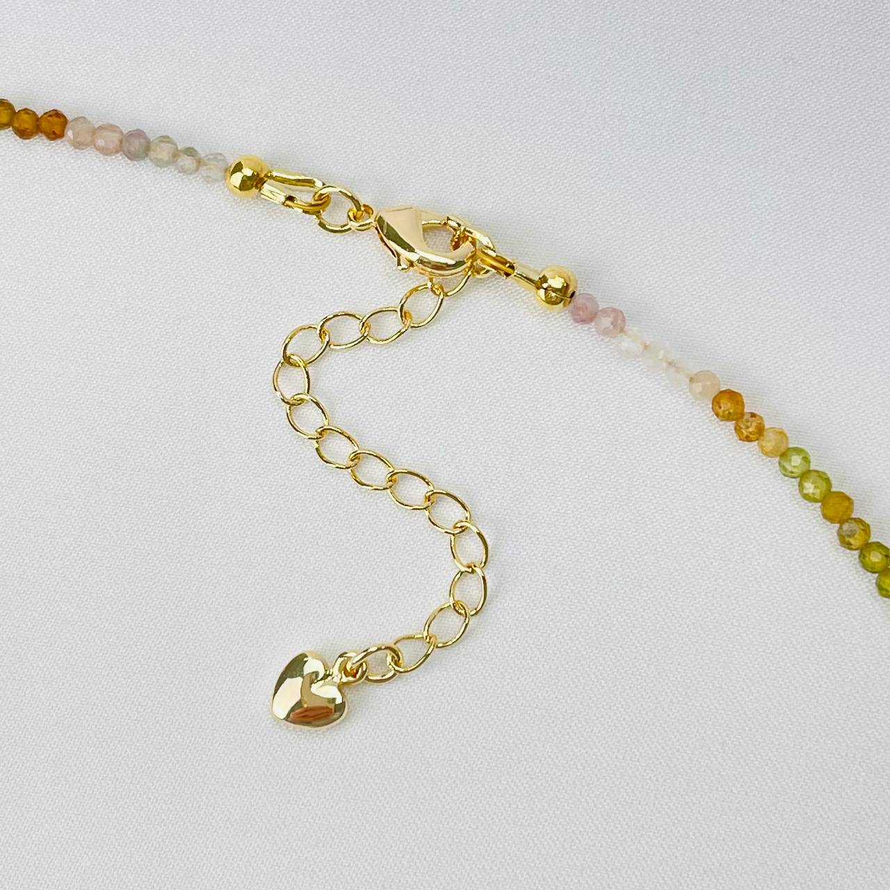 Радуга Самоцветов Колье из Турмалина микс