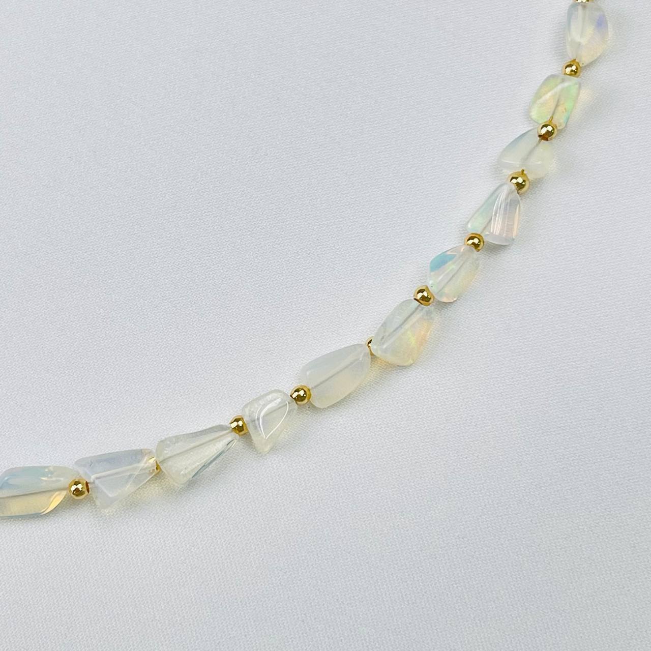 Радуга Самоцветов Чокер из Опала