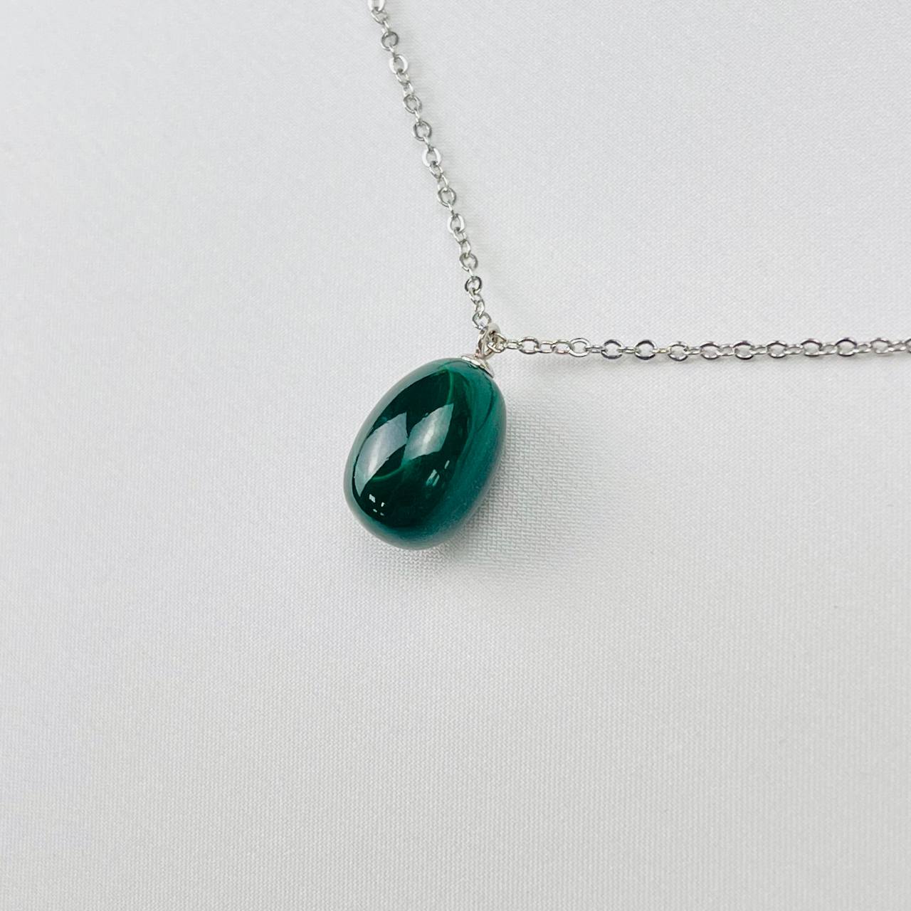 Радуга Самоцветов Кулон на цепочке из Малахита