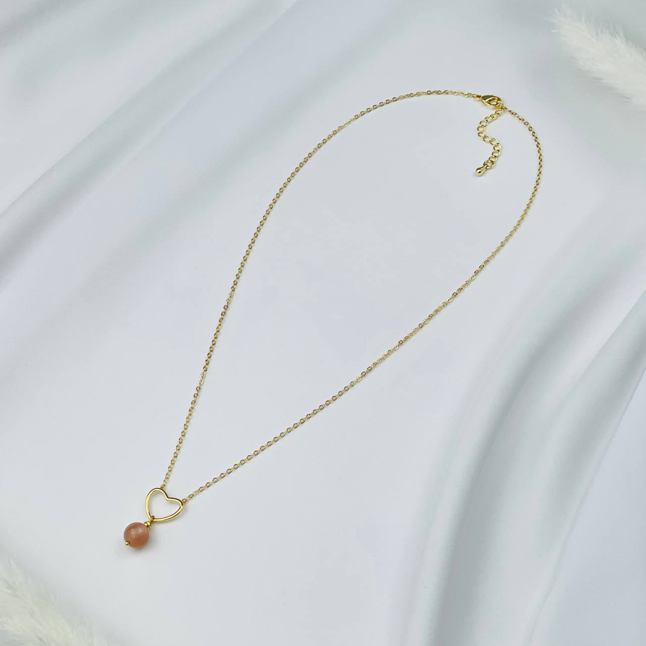 Радуга Самоцветов Кулон на цепочке из Лунного камня