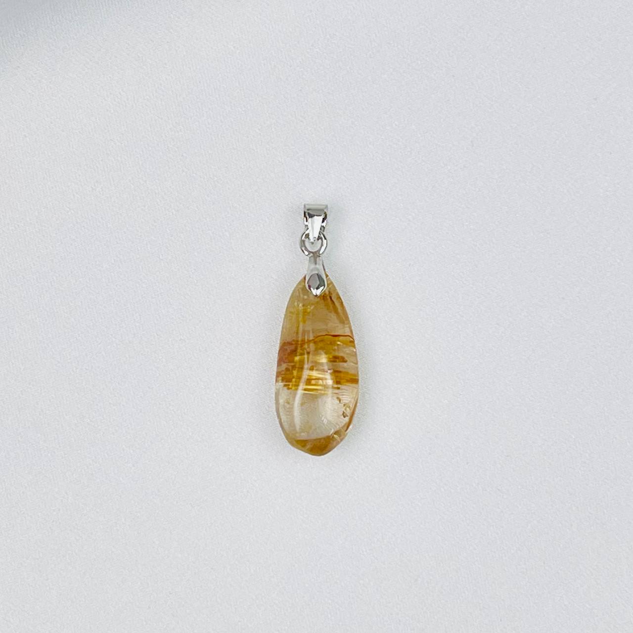 Радуга Самоцветов Кулон из Рутилового кварца (Волосатик)