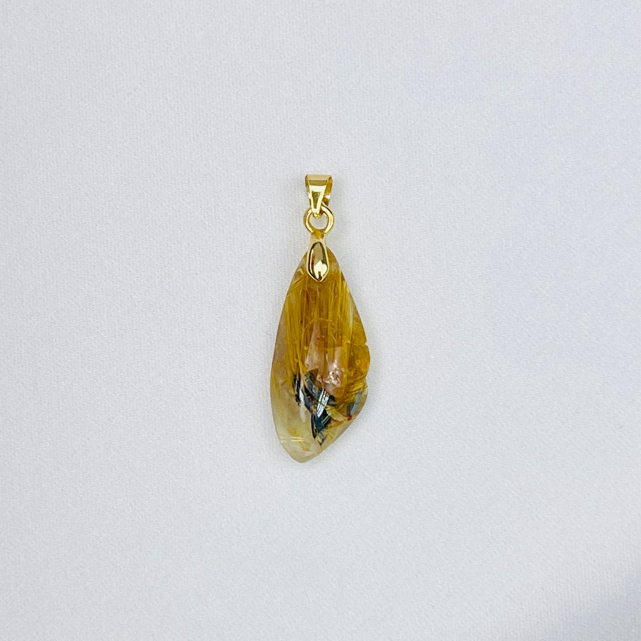 Радуга Самоцветов Кулон из Рутилового кварца (Волосатик)