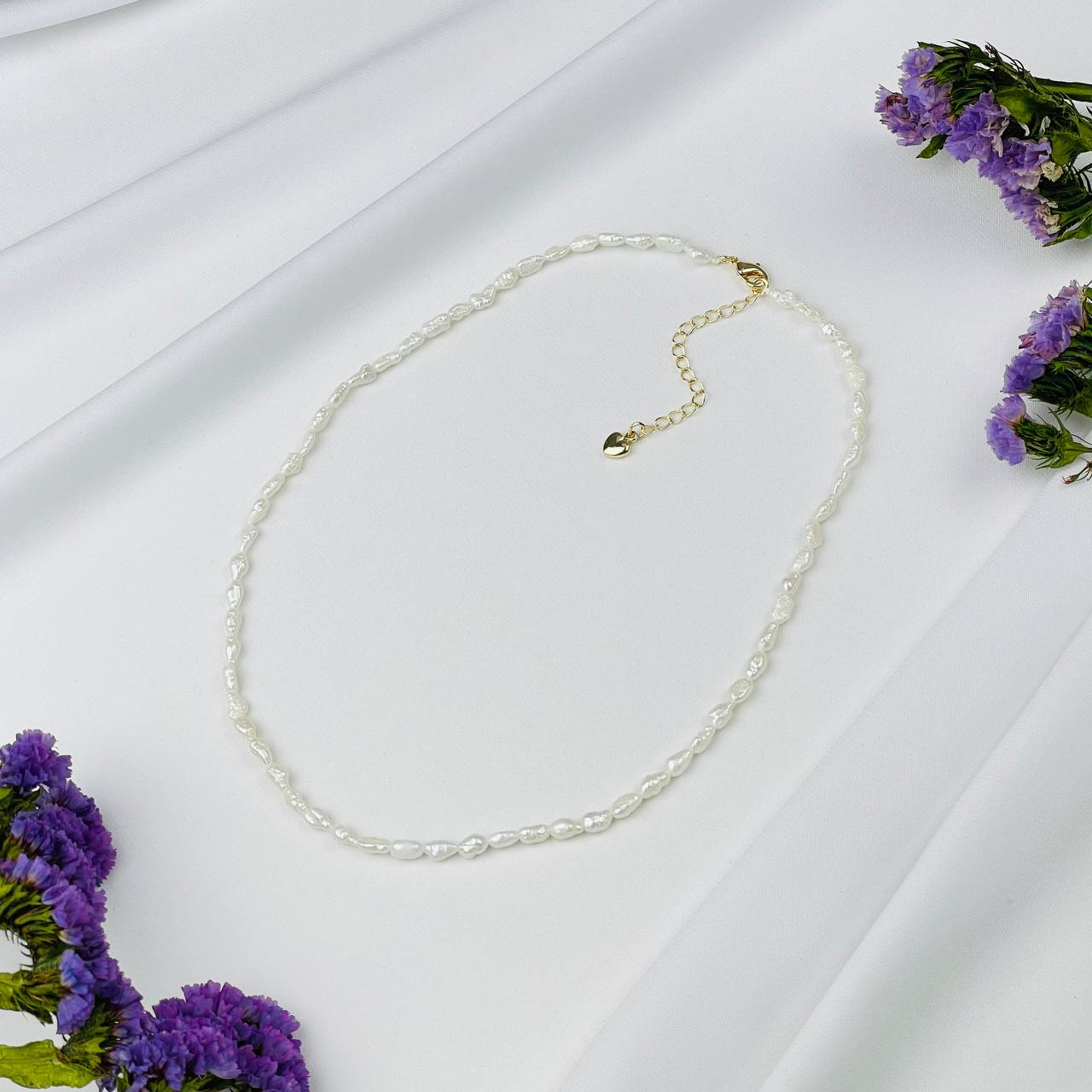 Радуга Самоцветов Колье из Жемчуга