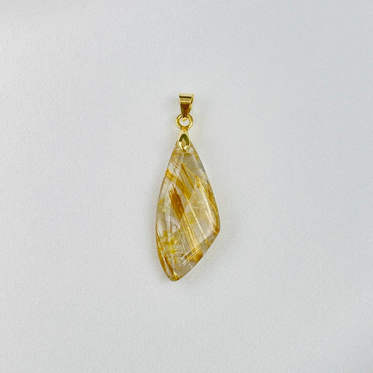 Радуга Самоцветов Кулон из Рутилового кварца (Волосатик)