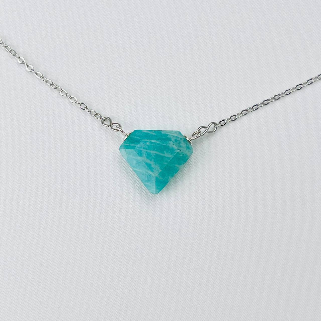 Радуга Самоцветов Кулон на цепочке из Амазонита