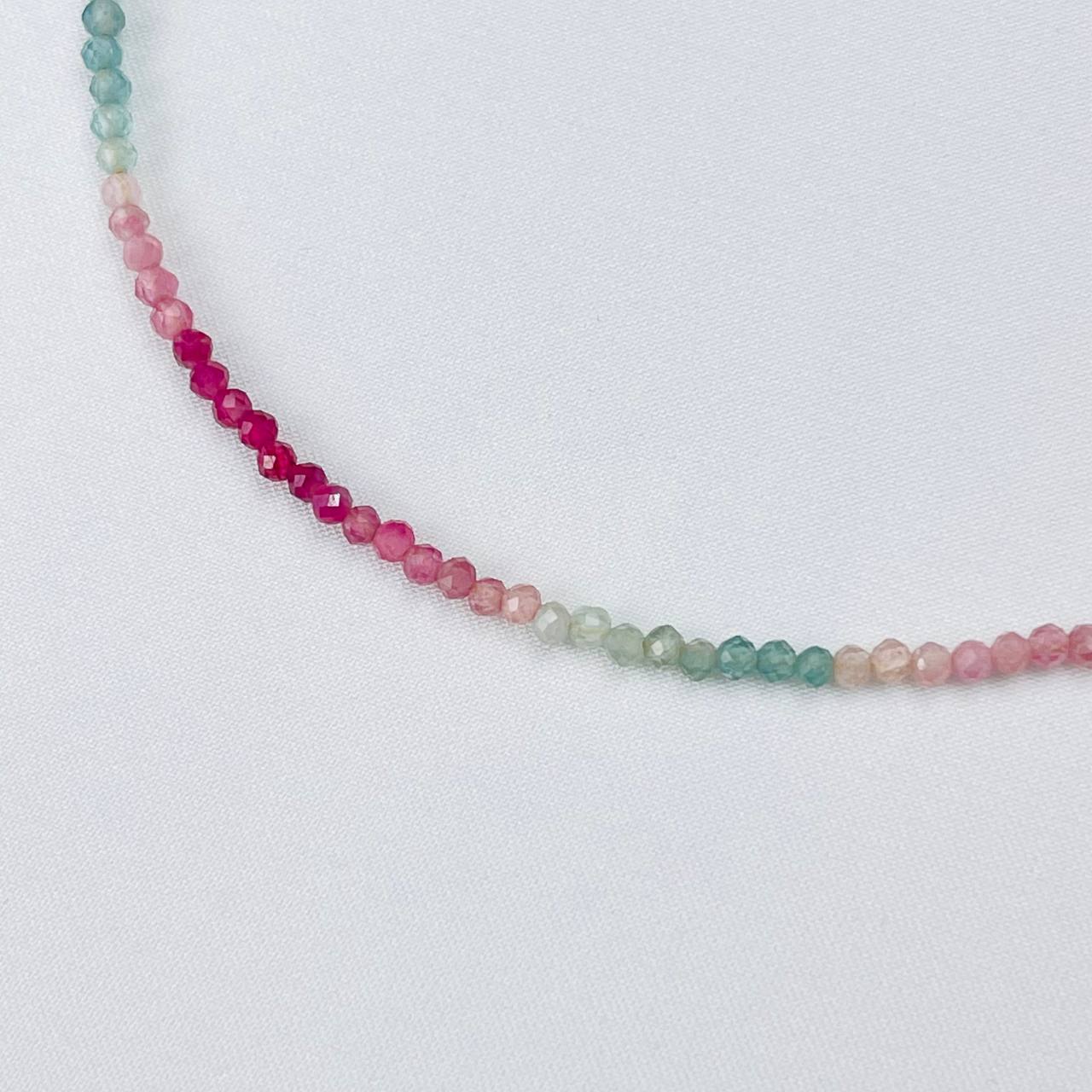 Радуга Самоцветов Колье из Турмалина микс