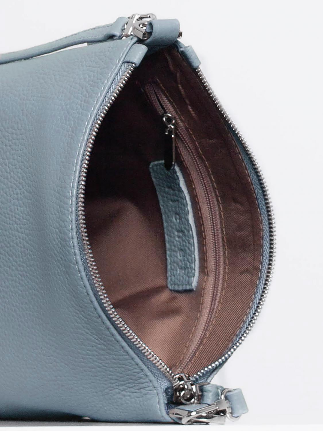 Сумка: Женская кожаная сумка Richet 3245LN 947 Голубой