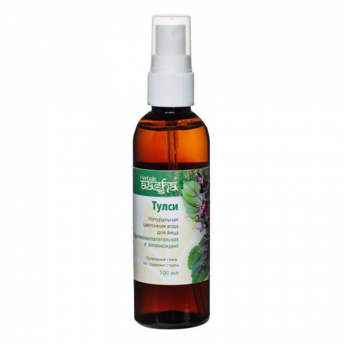 Aasha Herbals Натуральная цветочная вода / Тулси, 100 мл