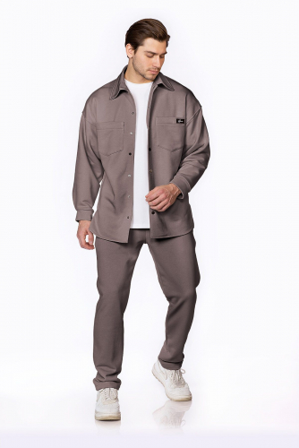 Рубашка EZANNA, 1104244 M1Rb219F3 Мокрый асфальт