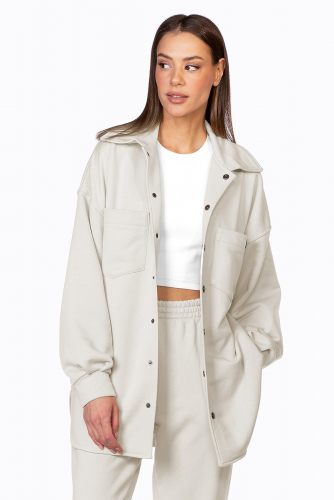 Рубашка EZANNA, 1104476 W1Rb220F3 Жемчужный
