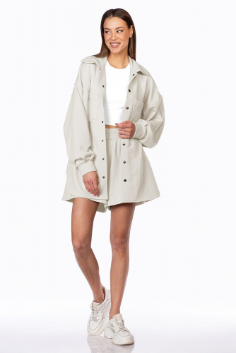 Рубашка EZANNA, 1104476 W1Rb220F3 Жемчужный