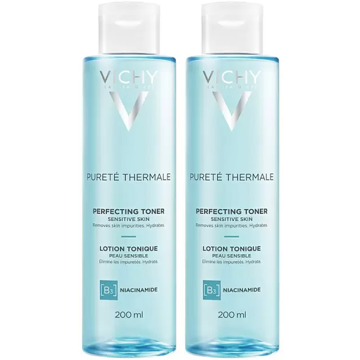 VICHY Совершенствующий тоник для лица Purete Thermal, 200 мл х 2 шт