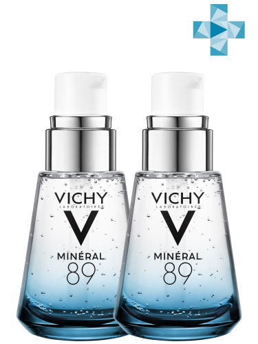 VICHY Гель-сыворотка для кожи, подверженной агрессивным внешним воздействиям, Mineral 89, 30 мл х 2 шт