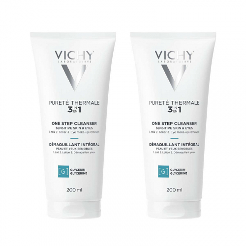 VICHY  Универсальное очищающее средство для снятия макияжа 3-в-1 Purete Thermal, 200 мл х 2 шт
