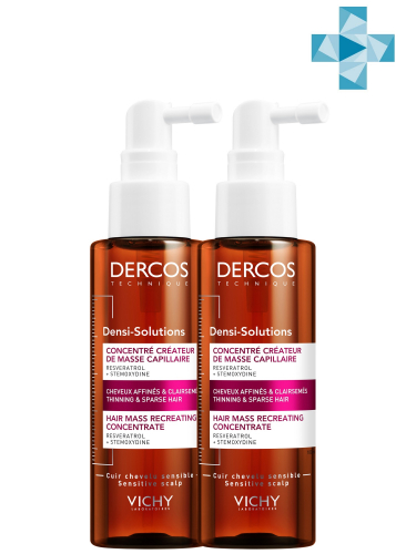 VICHY  Сыворотка для роста волос Densi-Solutions, 100 мл х 2 шт