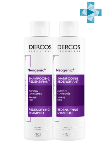 VICHY Шампунь для повышенения густоты волос Neogenic, 200 мл х 2 шт