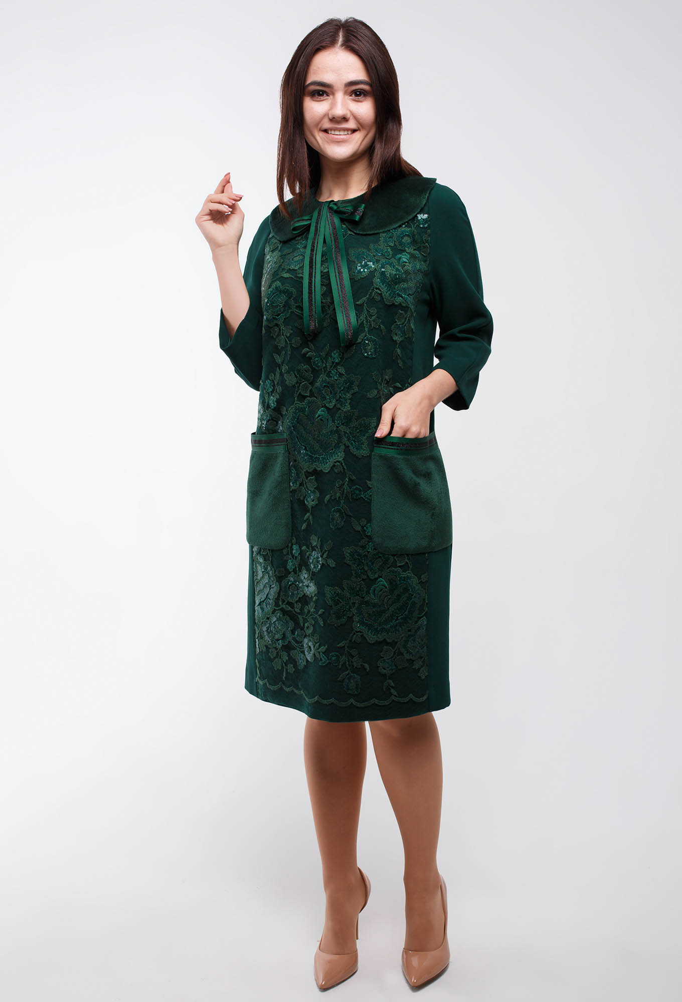 ст. цена2599руб.! Платье Amelia Lux 3237 зеленый