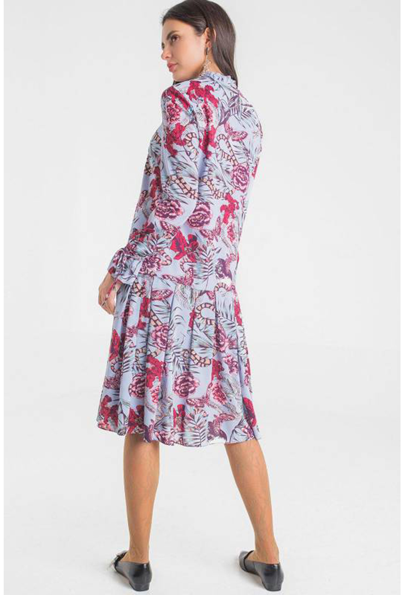 ст. цена2099руб.! Платье Elletto 1718 голубой цветы