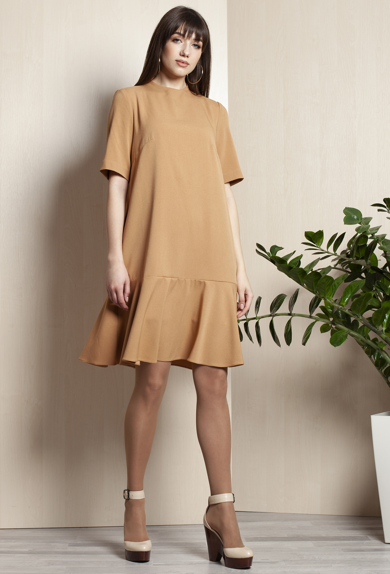 ст. цена1699руб.! Платье Elletto 1755 горчица