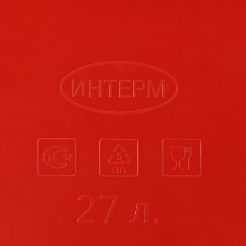 Таз овальный хозяйственный, 27 л, пластик, МИКС