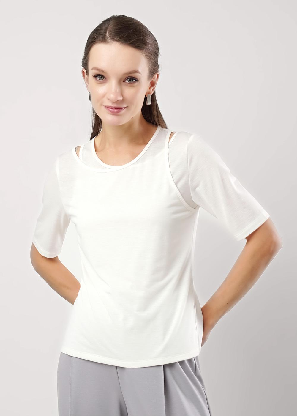 Ст.цена 590р CLE 256824/167в Джемпер женский 256824/167в молочный