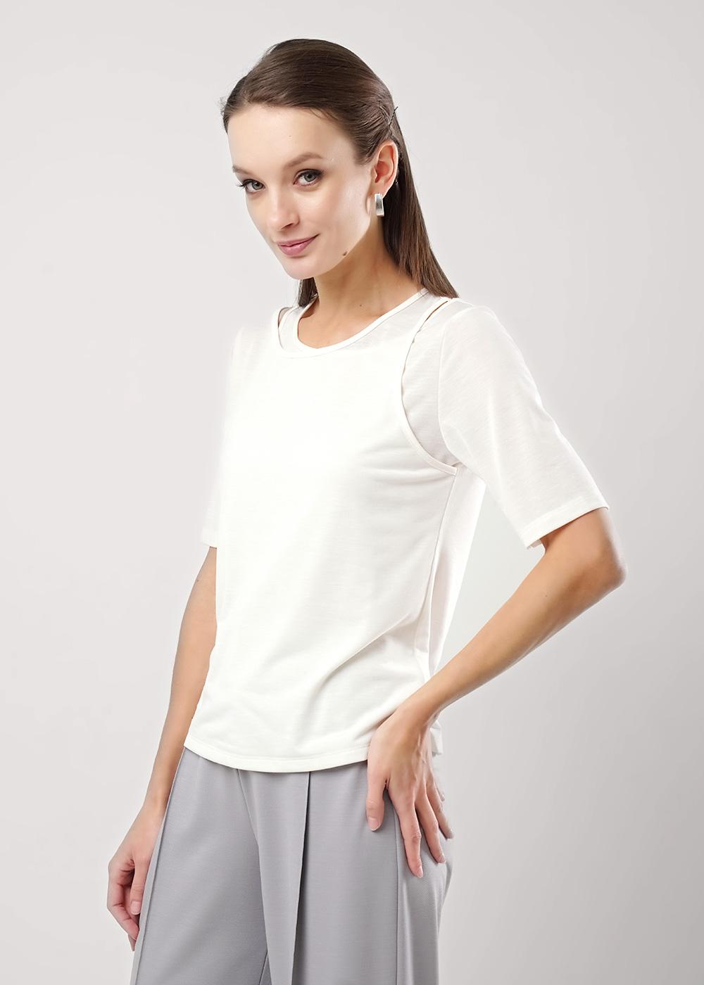 Ст.цена 590р CLE 256824/167в Джемпер женский 256824/167в молочный