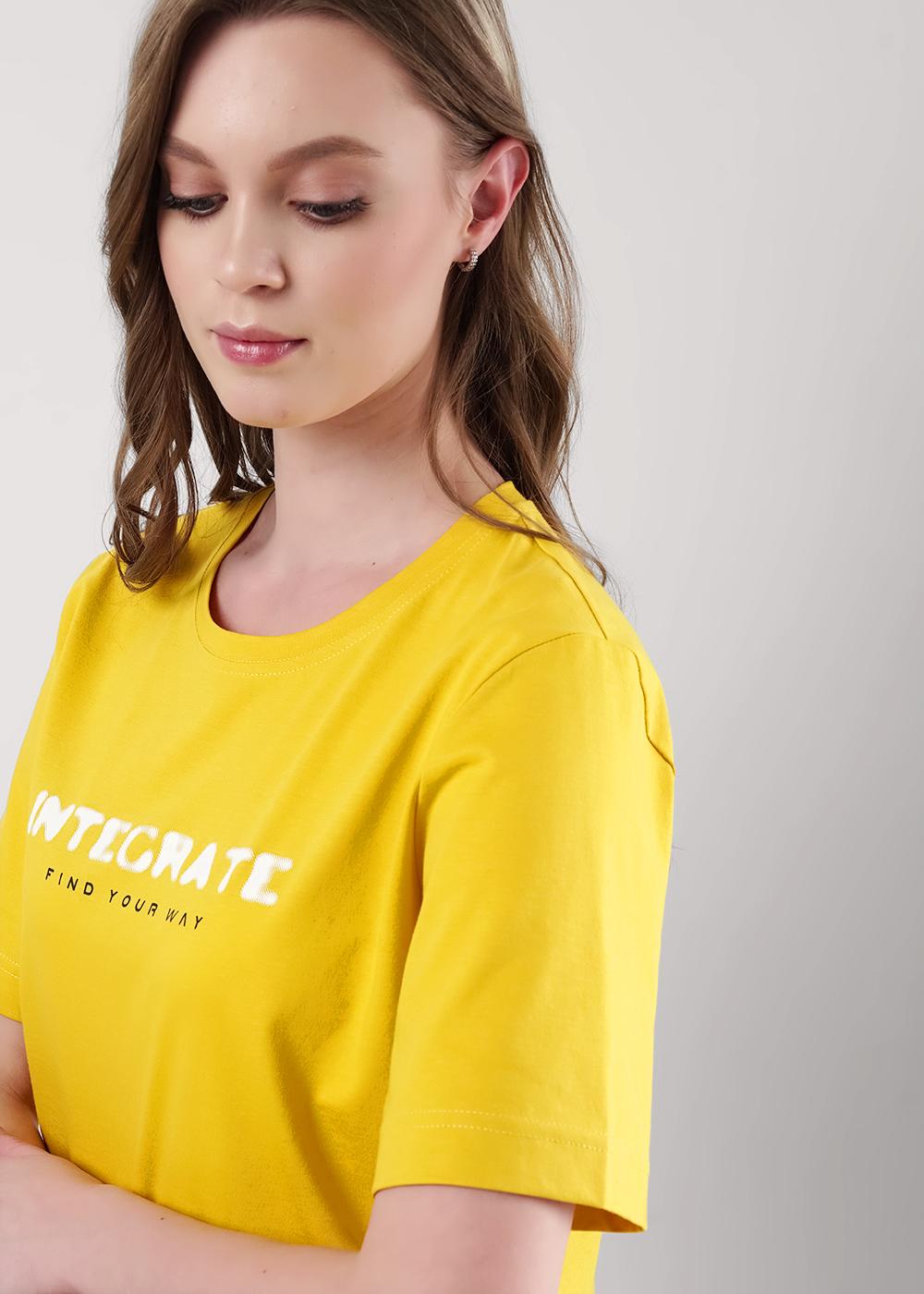 Ст.цена 590р CLE LF25-968 Футболка женская LF25-968 т.жёлтый