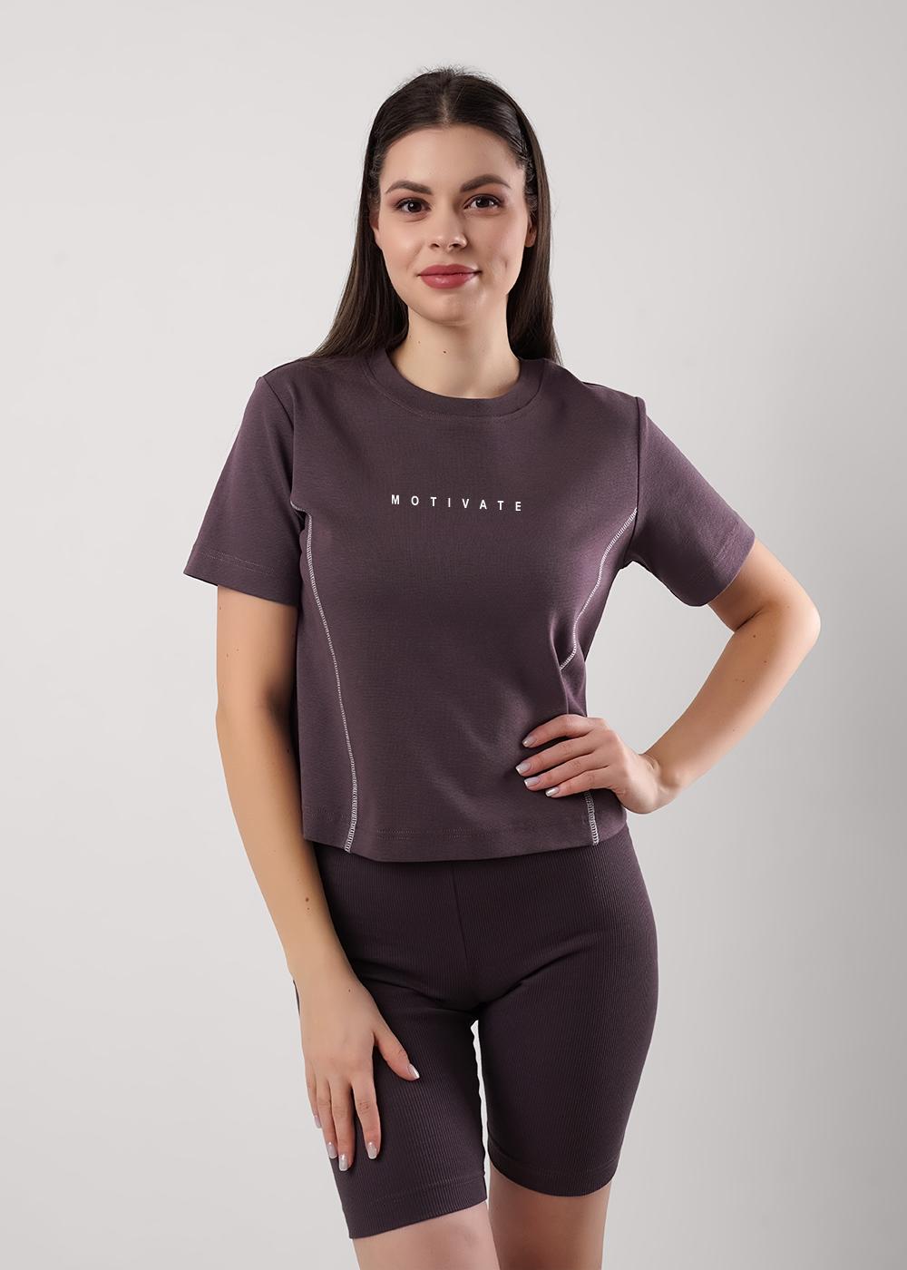 Ст.цена 950р CLE LF25-1159/6 Футболка женская для дома LF25-1159/6 кофейный