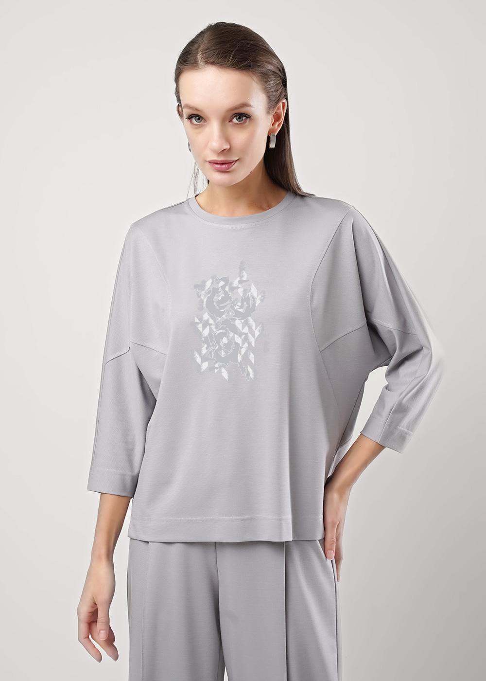 Ст.цена 1100р CLE 256819/167сд_п Джемпер женский 256819/167сд_п Серый