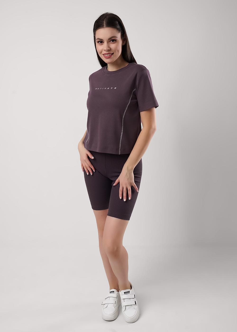 Ст.цена 950р CLE LF25-1159/6 Футболка женская для дома LF25-1159/6 кофейный