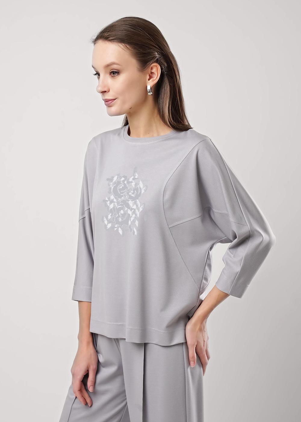 Ст.цена 1100р CLE 256819/167сд_п Джемпер женский 256819/167сд_п Серый