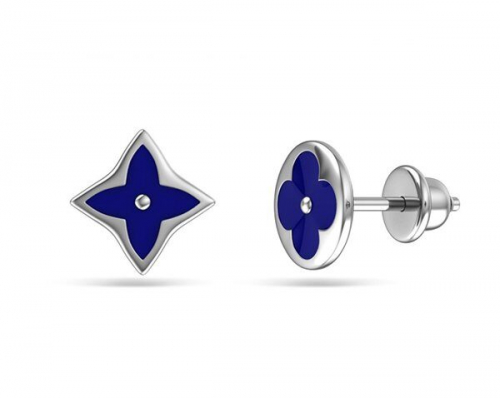 Серьги из серебра эмаль, ЗК6101046с