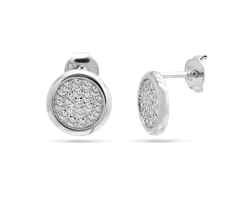 Серьги из серебра куб.циркон., МЦВА126